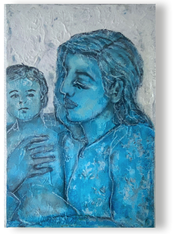 festhalten
Öl/Struktur/Lack/Lw 40 x 60 cm, 2019